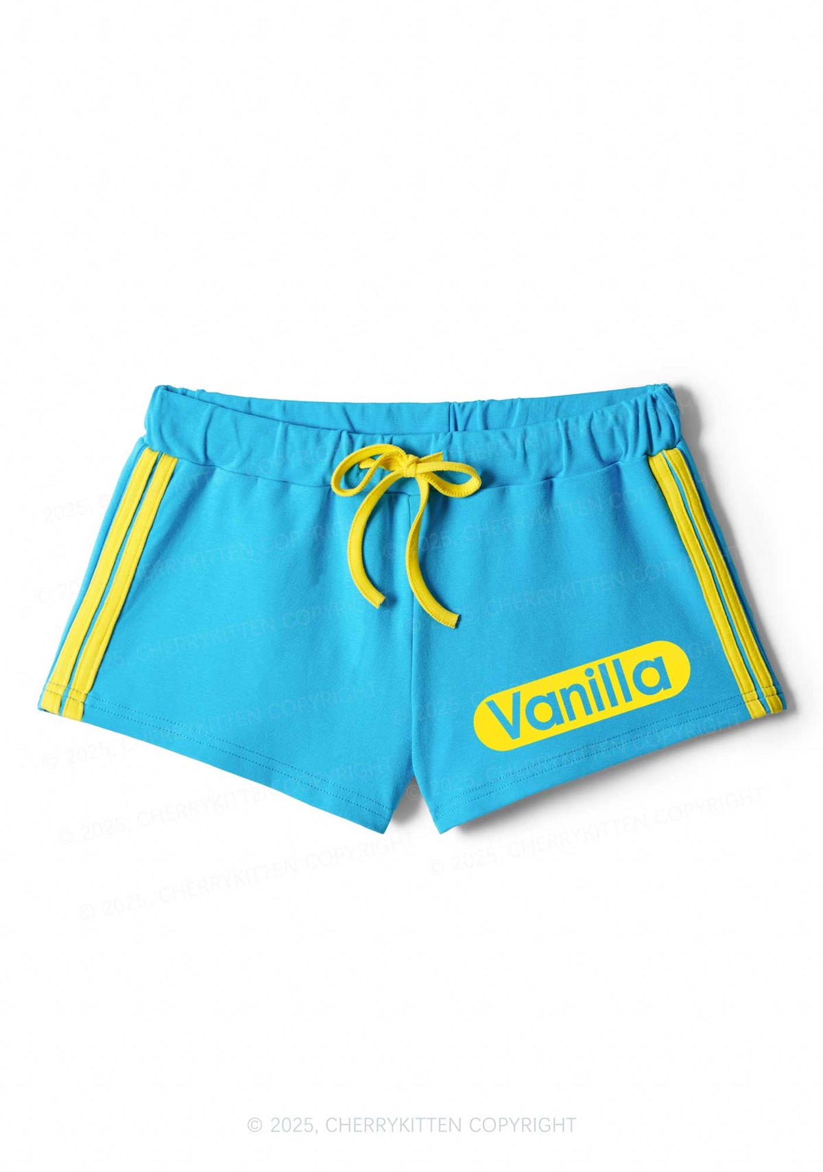 Vanilla Y2K Drawstring Mini Shorts Cherrykitten