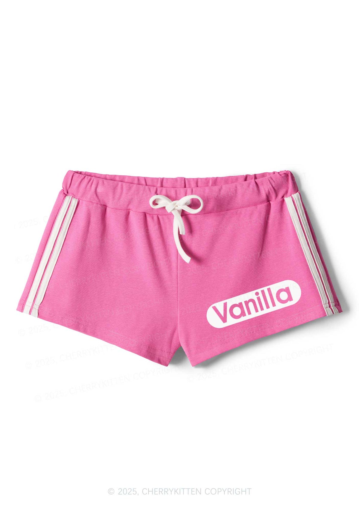Vanilla Y2K Drawstring Mini Shorts Cherrykitten