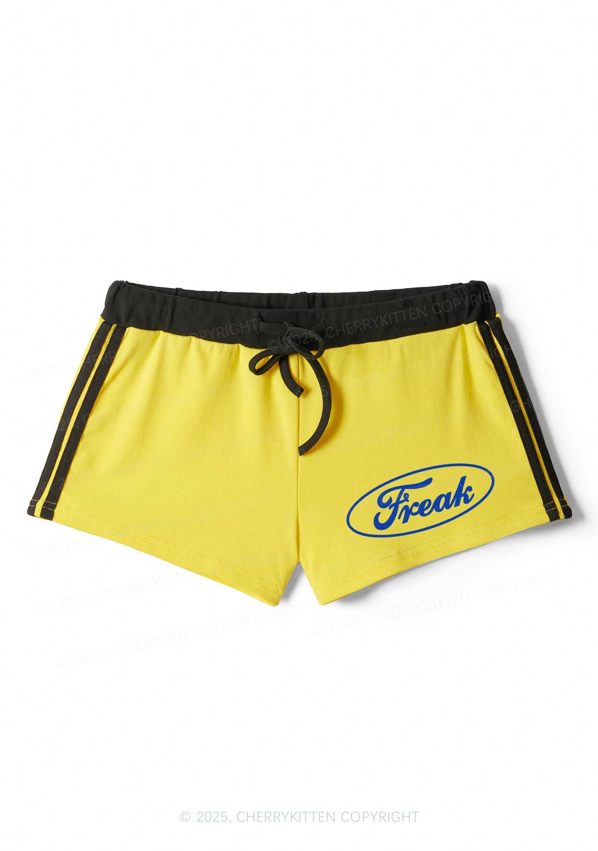 Oval Freak Y2K Drawstring Mini Shorts Cherrykitten