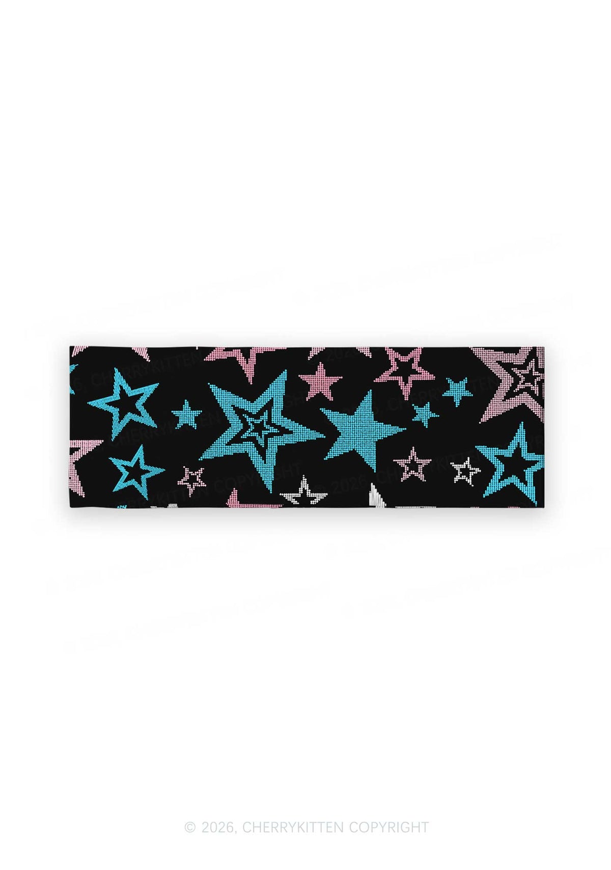 Trans Star Pride Y2K Print Headband Cherrykitten