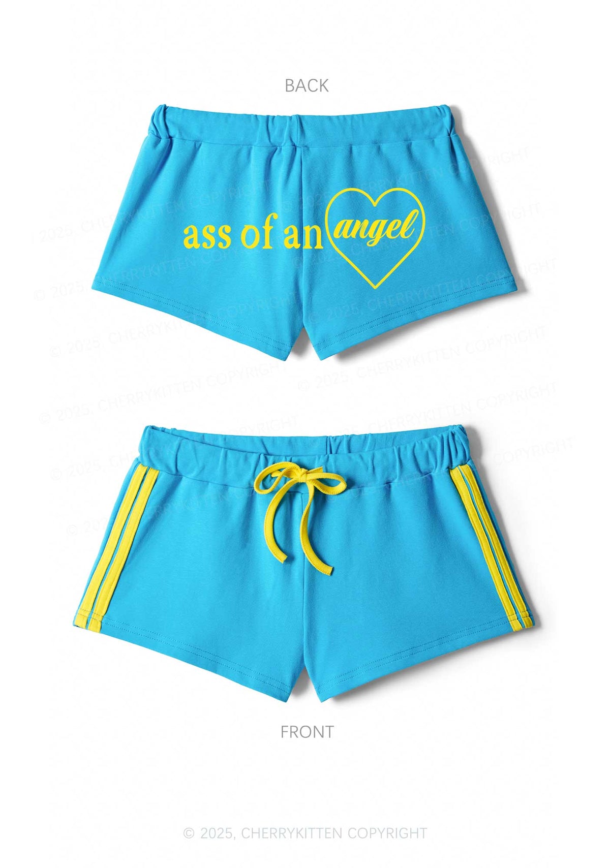 Axx Of An Angel Y2K Drawstring Mini Shorts Cherrykitten