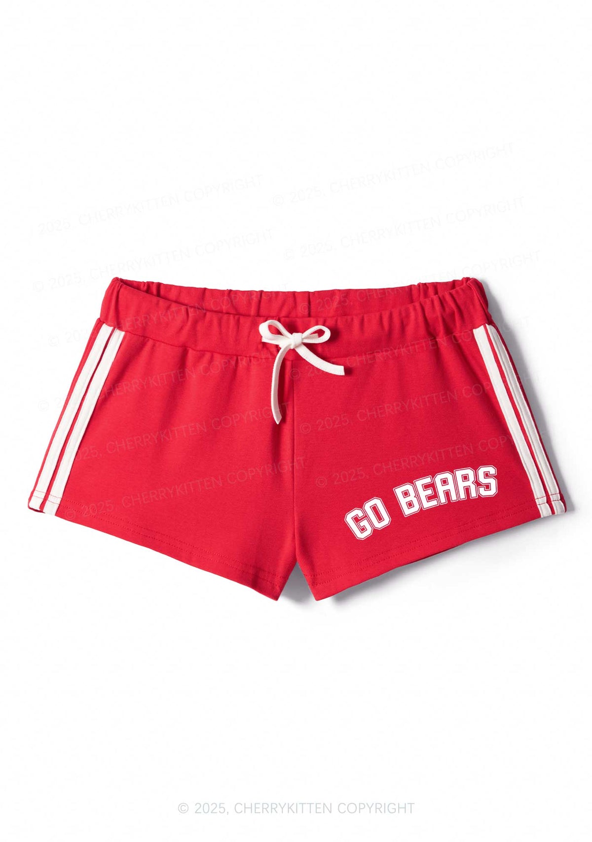 Custom Slogan Y2K Drawstring Mini Shorts Cherrykitten