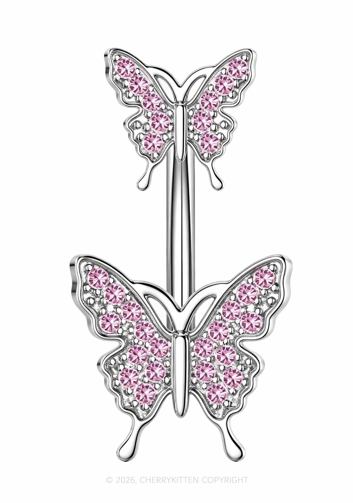 1pc Butterfly Titanium Y2K Navel Piercing Cherrykitten