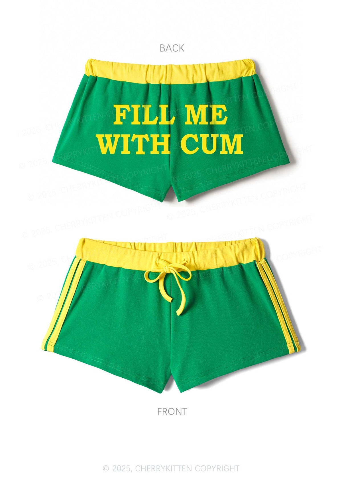 Fill Me Y2K Drawstring Mini Shorts Cherrykitten