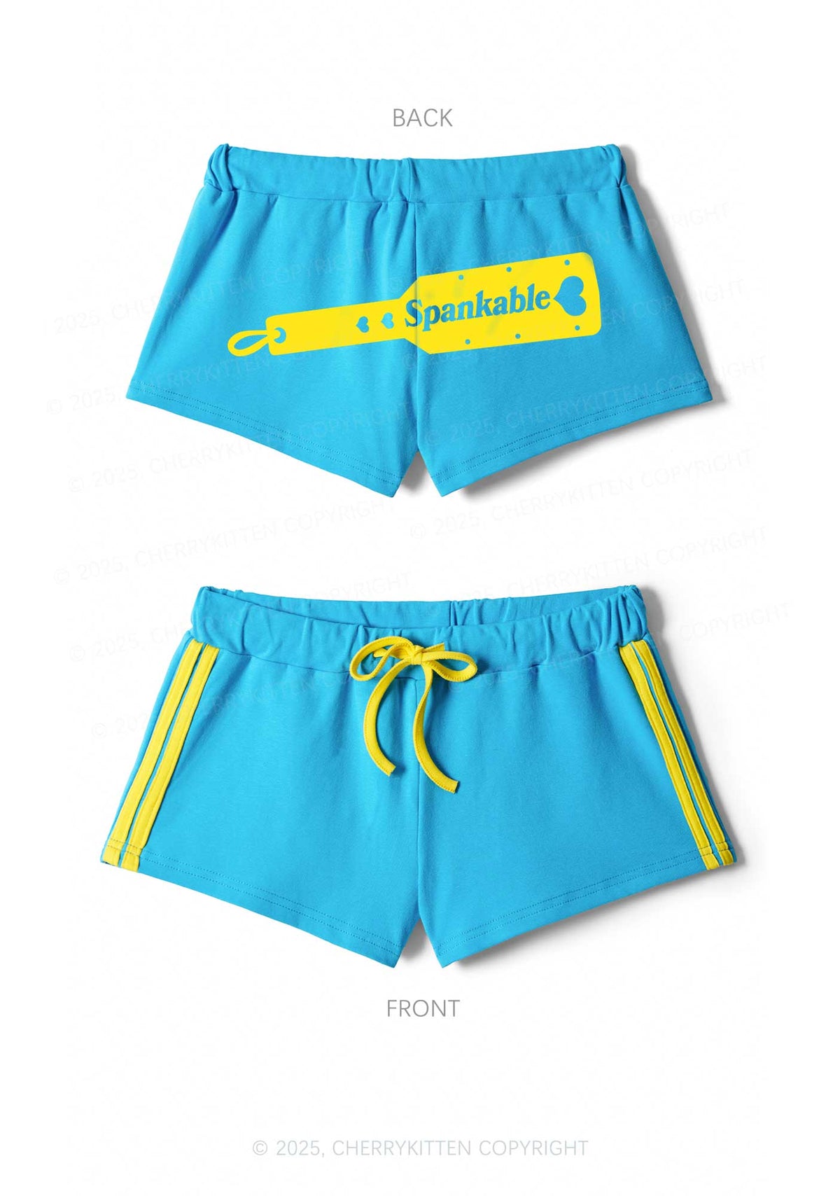 Spankable Y2K Drawstring Mini Shorts Cherrykitten