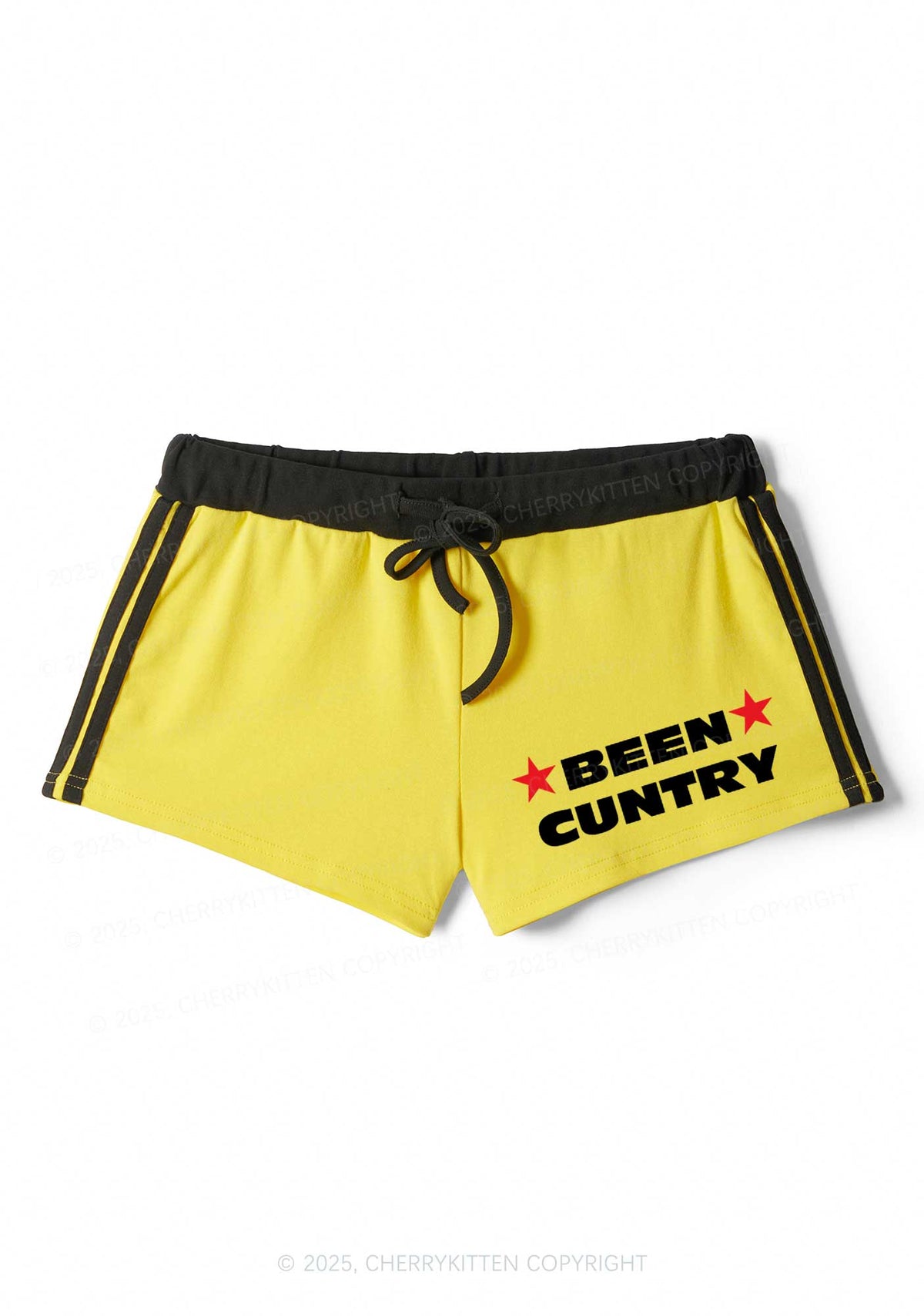 Been Cuntry Y2K Drawstring Mini Shorts Cherrykitten