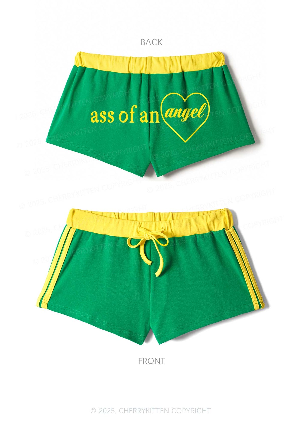 Axx Of An Angel Y2K Drawstring Mini Shorts Cherrykitten