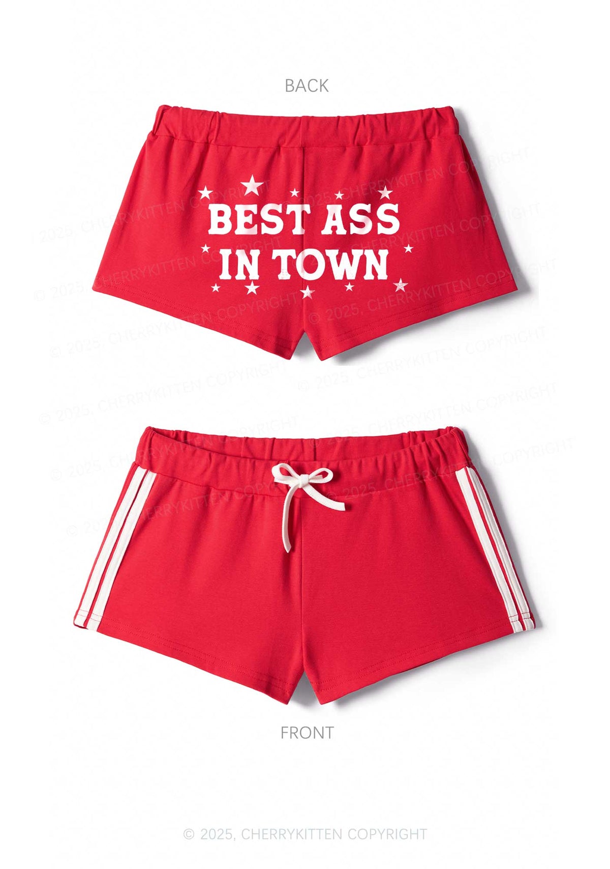 Best In Town Y2K Drawstring Mini Shorts Cherrykitten