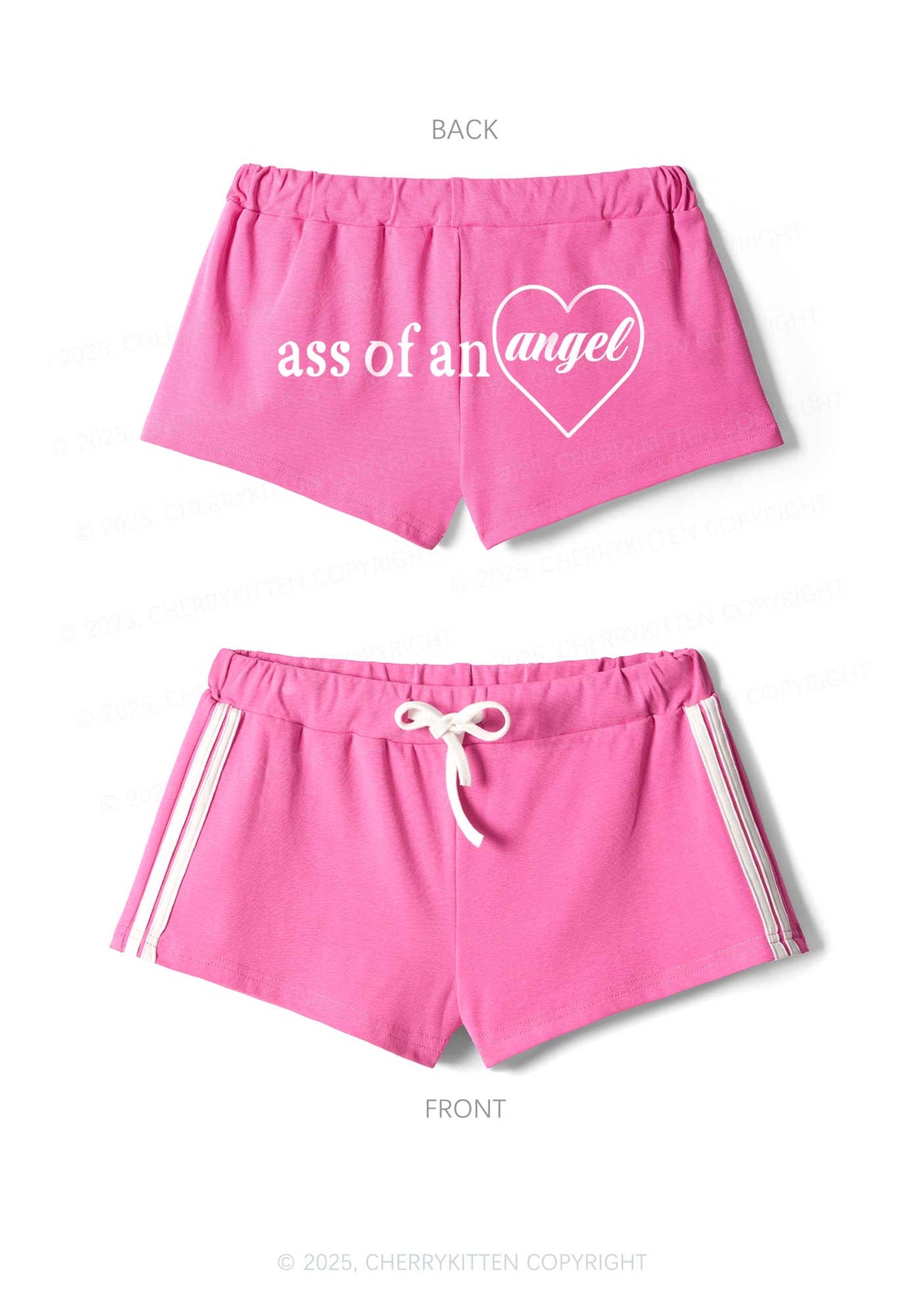 Axx Of An Angel Y2K Drawstring Mini Shorts Cherrykitten