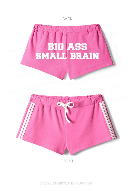 Big Axx Small Brain Y2K Drawstring Mini Shorts Cherrykitten