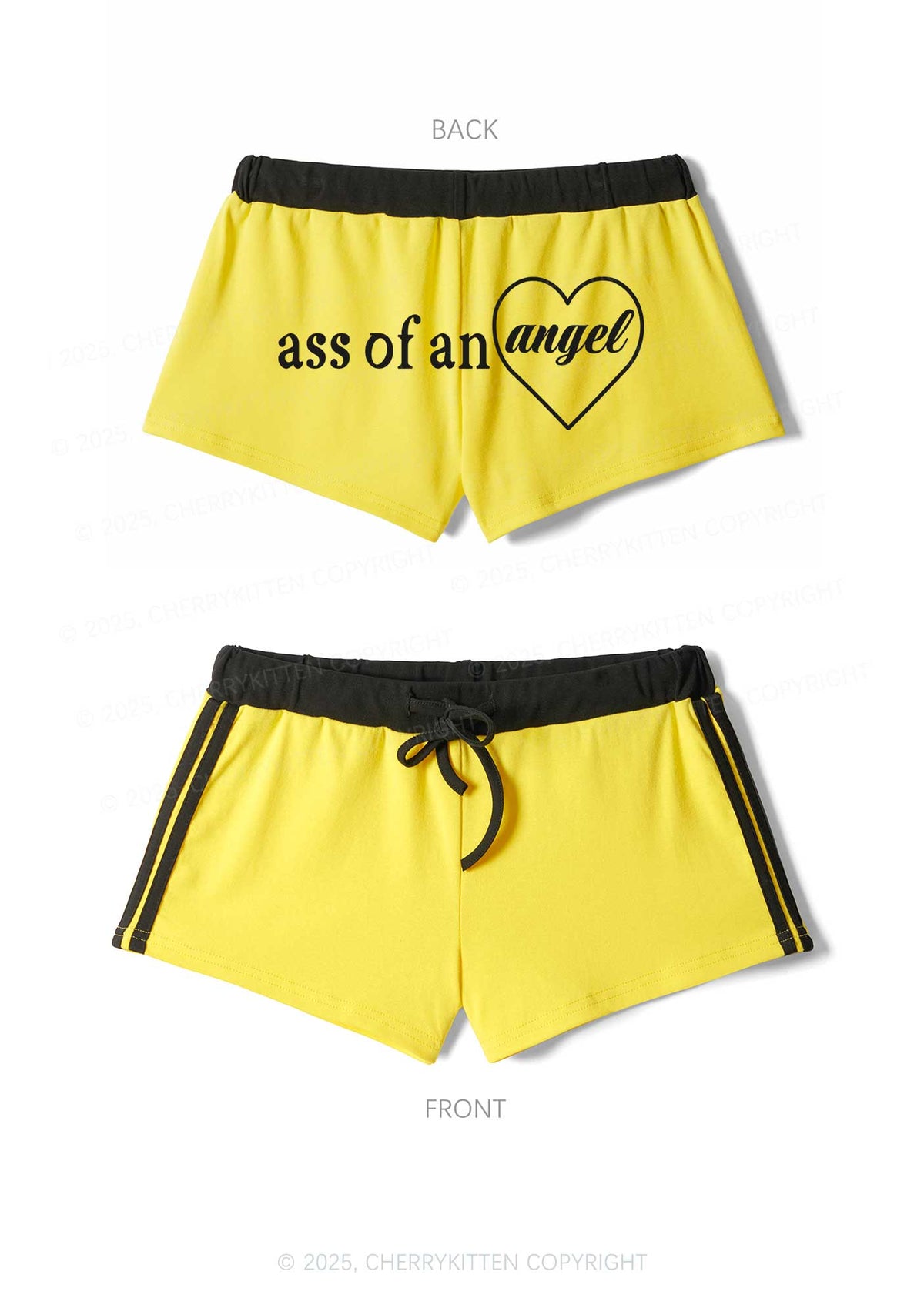 Axx Of An Angel Y2K Drawstring Mini Shorts Cherrykitten