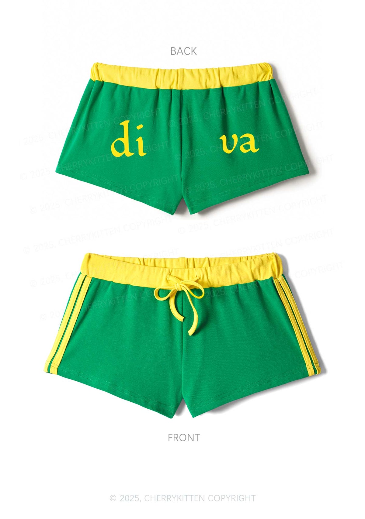 Di Va Y2K Drawstring Mini Shorts Cherrykitten