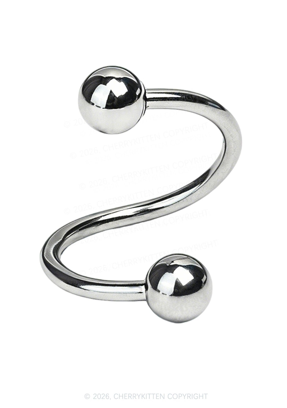 1pc S Shape Lip Ring Y2K Piercing Cherrykitten