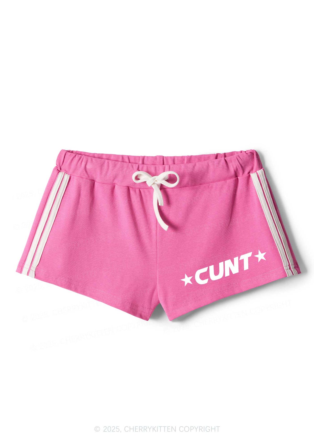 Red Star Count Y2K Drawstring Mini Shorts Cherrykitten
