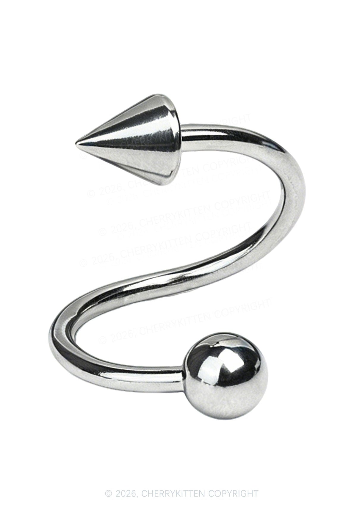 1pc S Shape Lip Ring Y2K Piercing Cherrykitten