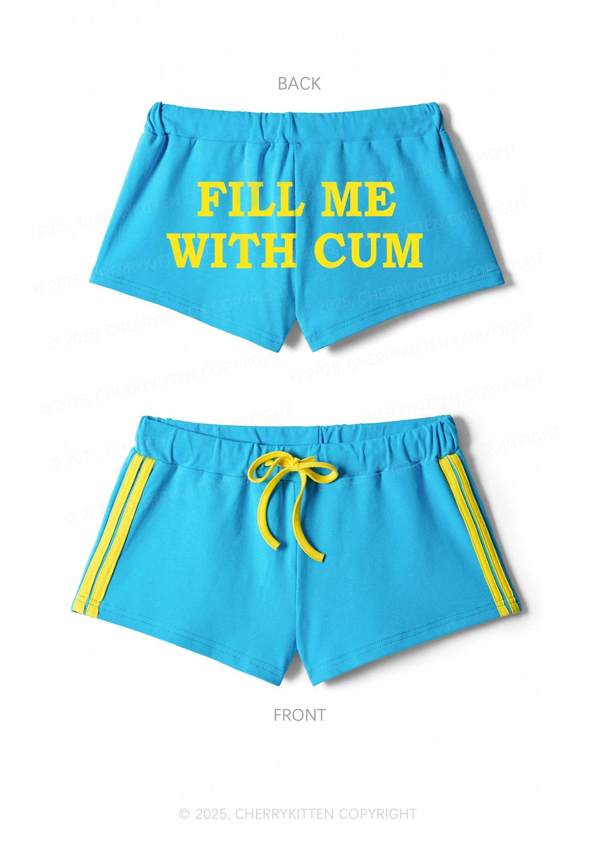 Fill Me Y2K Drawstring Mini Shorts Cherrykitten