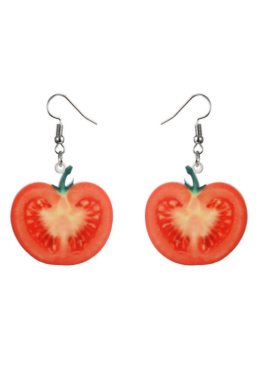 Acrylic Tomato Y2K Earrings Cherrykitten