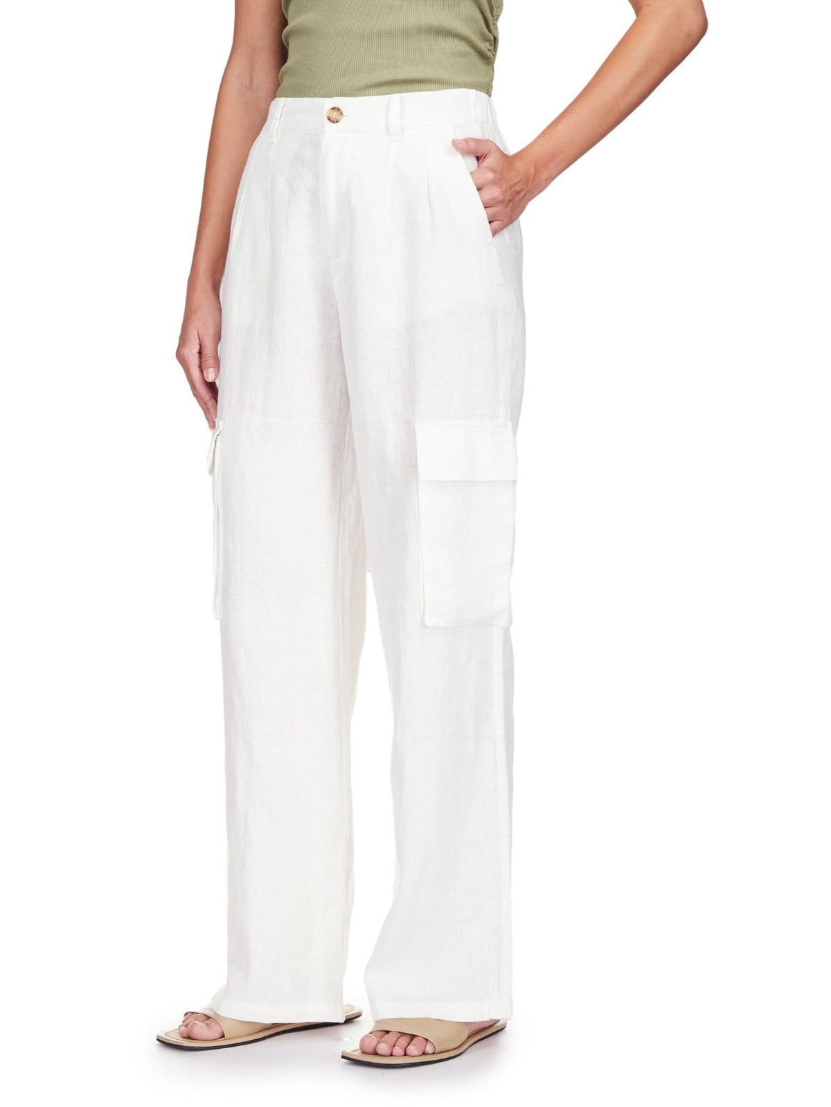Hopper Straight Leg Cargo - Bleached White