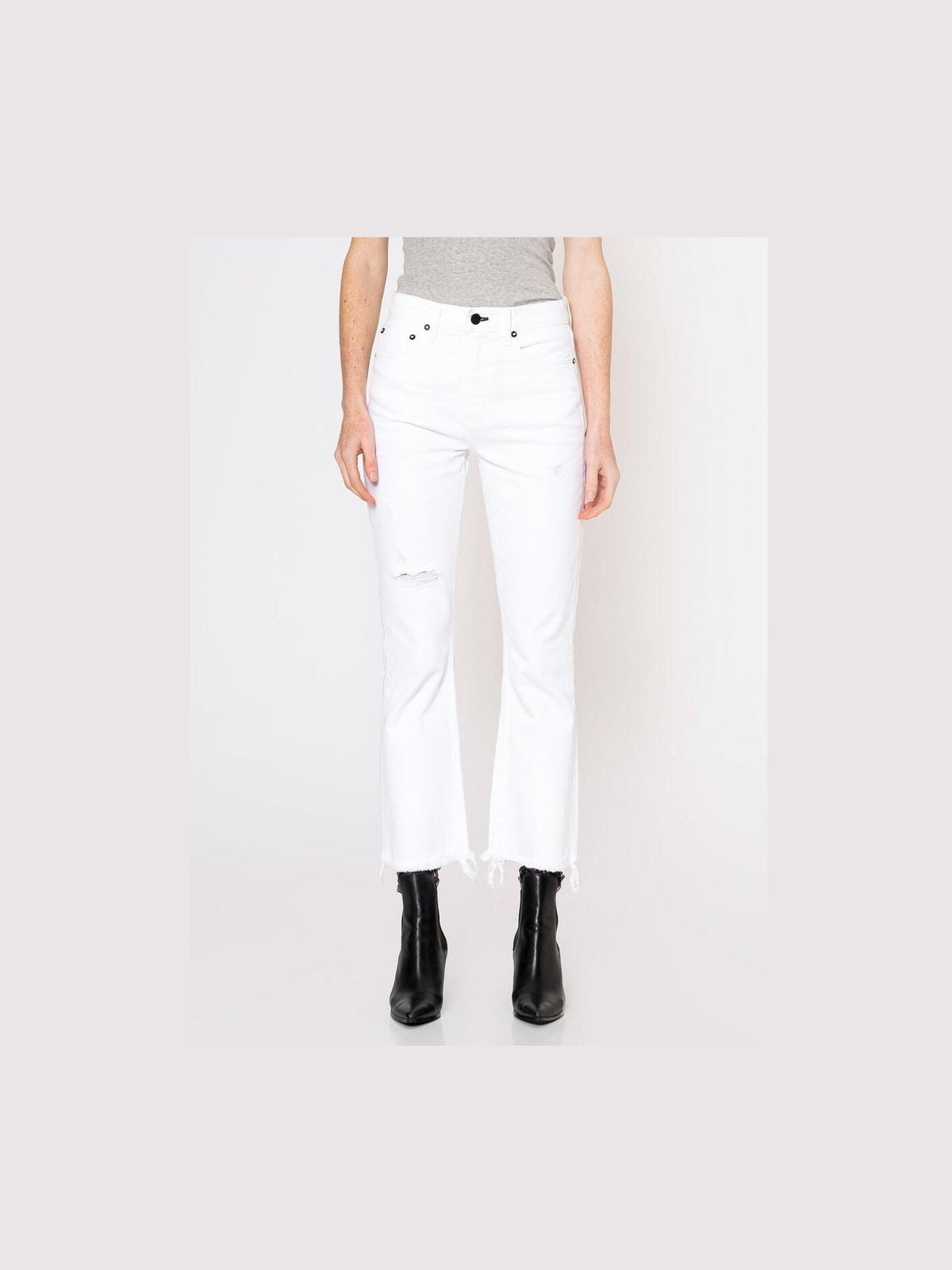 Farrah White Kick Flare